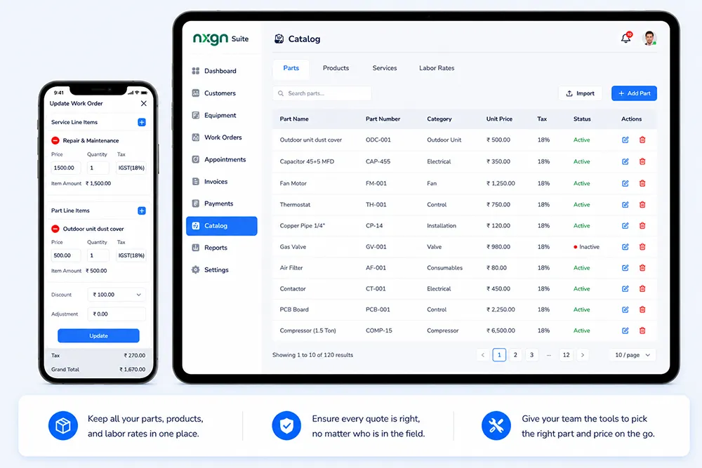 Field Tracking App - NxGn Suite